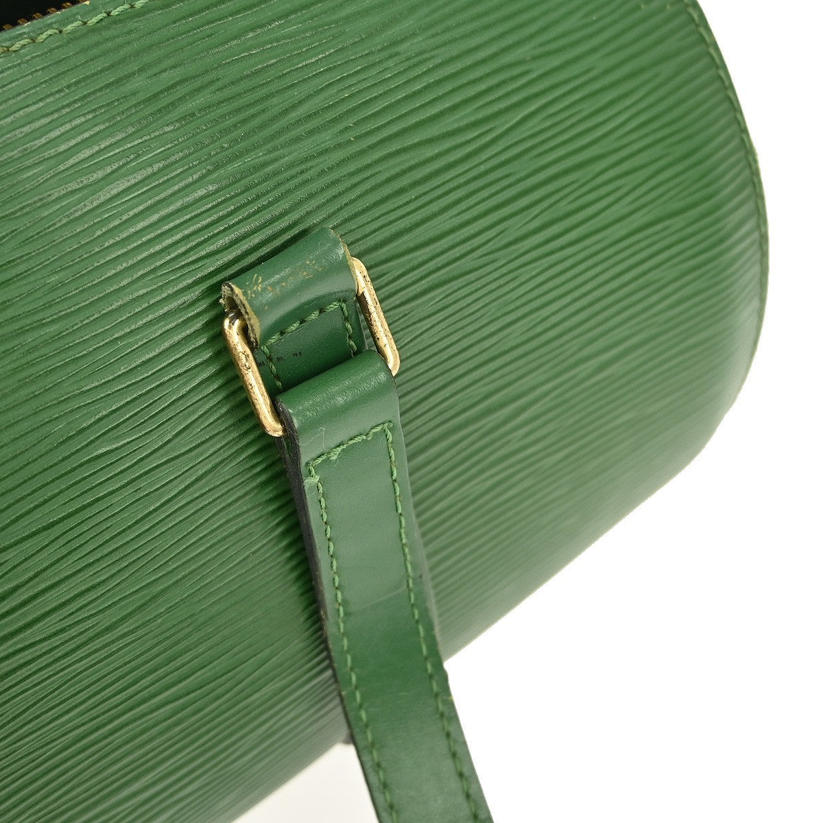 Louis Vuitton Soufflot Handbag Epi Leather, GREEN, LEATHER, Handbag