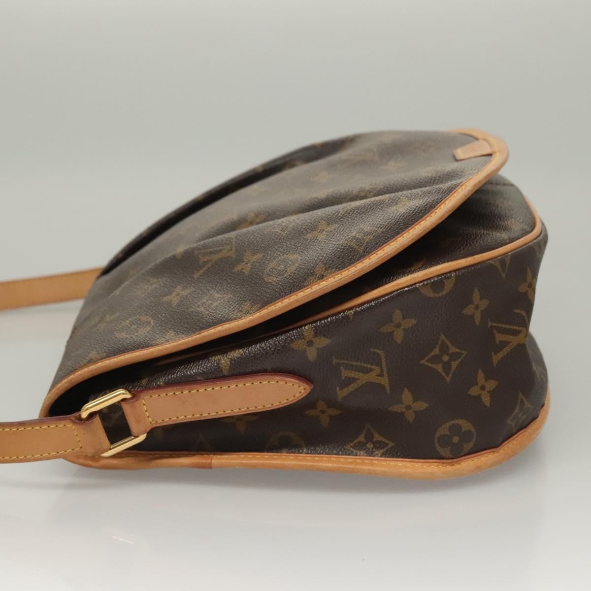 Louis Vuitton Menilmontant Handbag Monogram Canvas, BROWN, CANVAS, Shoulder bag