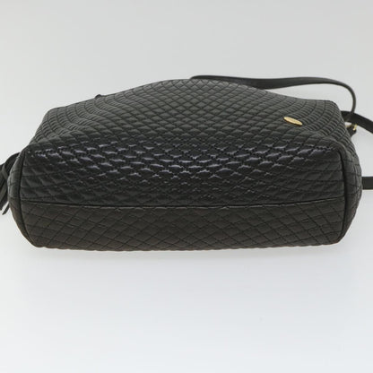 Bally Vintage Shoulder Bag Quilted leather, BLACK, LEATHER, Shoulder bag