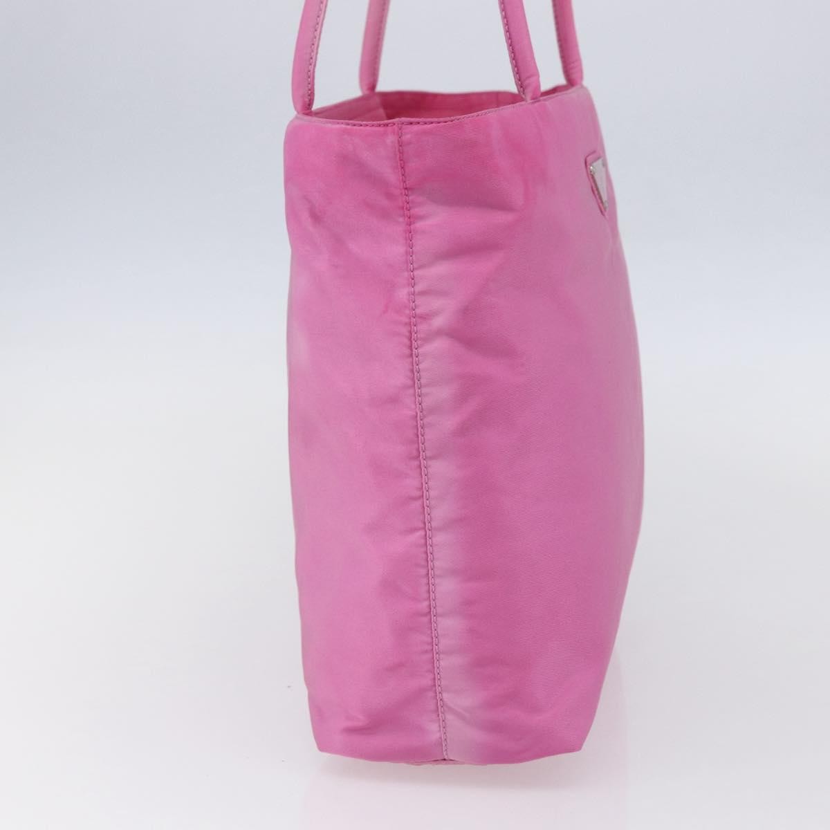 Prada Vintage Zip Tote Tessuto, PINK, NYLON, Tote bag