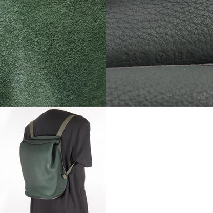 Hermes Sherpa Backpack Clemence, GREEN, LEATHER, Backpack