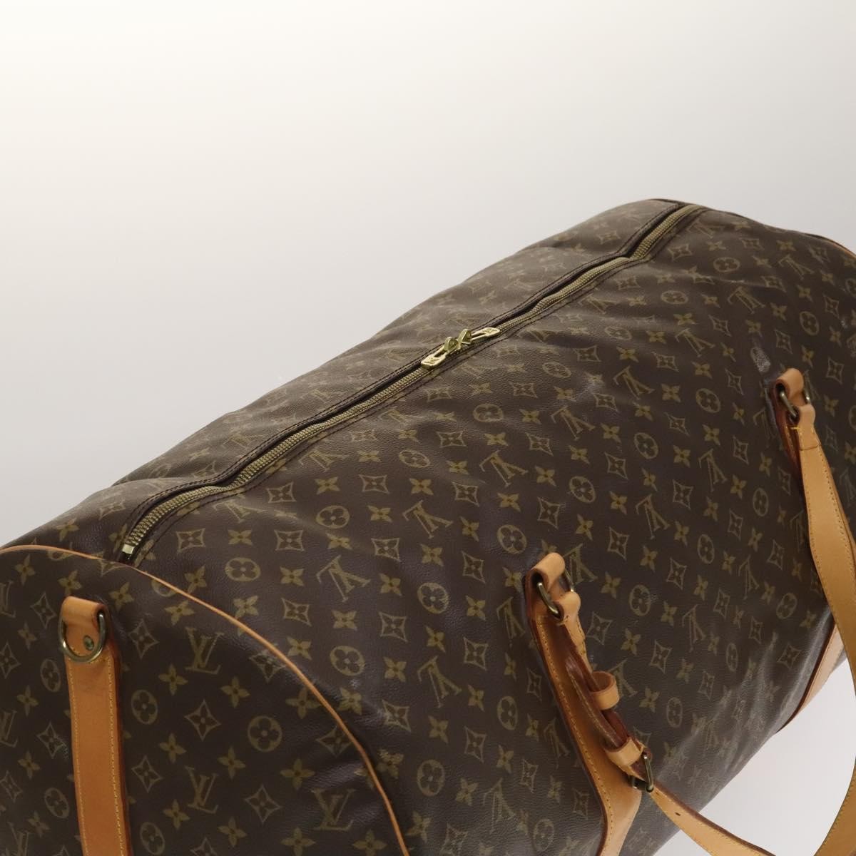 Louis Vuitton Sac Polochon Handbag Monogram Canvas, BROWN, CANVAS, Travel bag