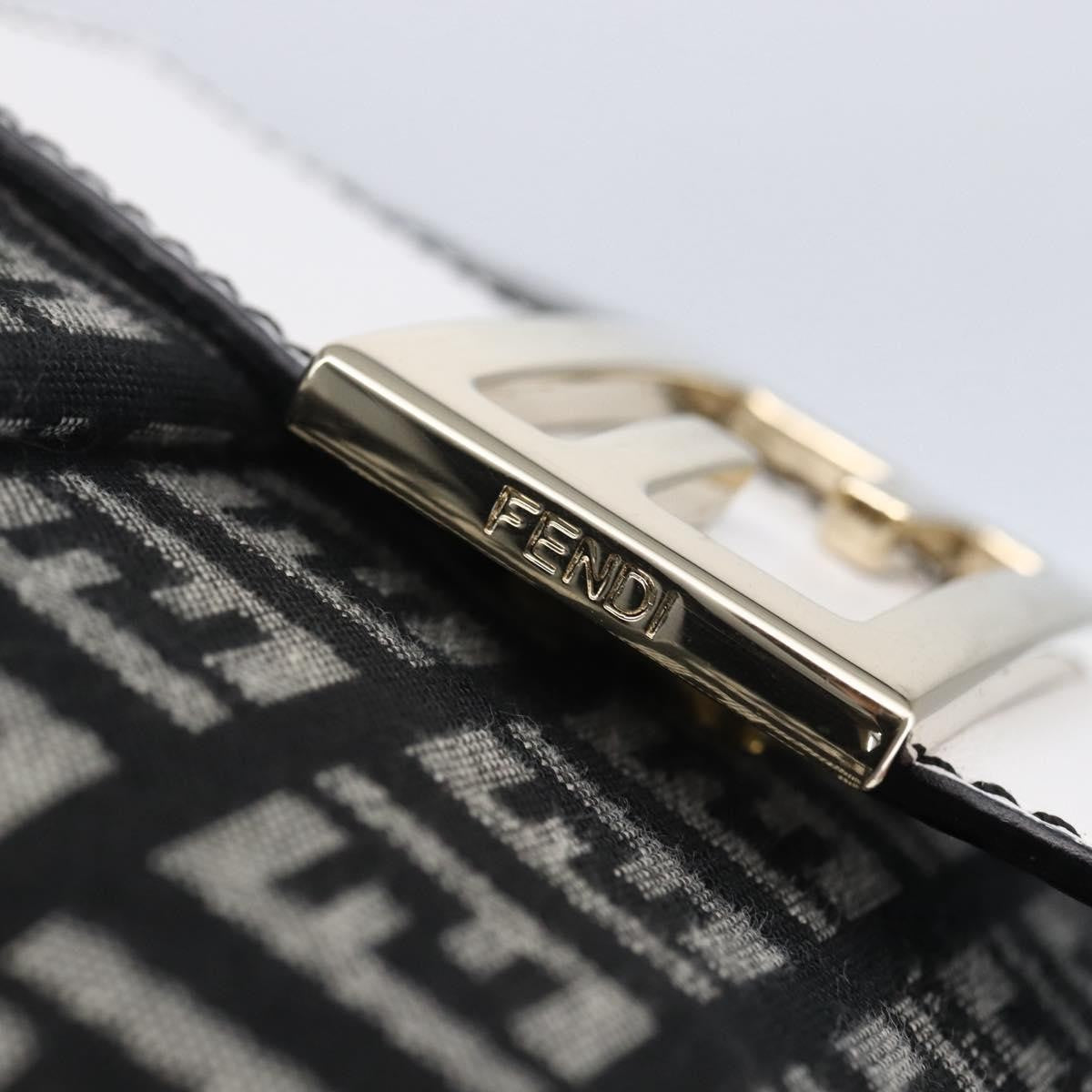 Fendi Vintage Flap Crossbody Bag Zucchino Canvas, BROWN, CANVAS, Shoulder bag