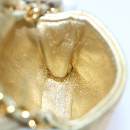 Chanel Vintage Square CC Flap Bag Quilted Leather, Gold, Leather, Shoulder Bag