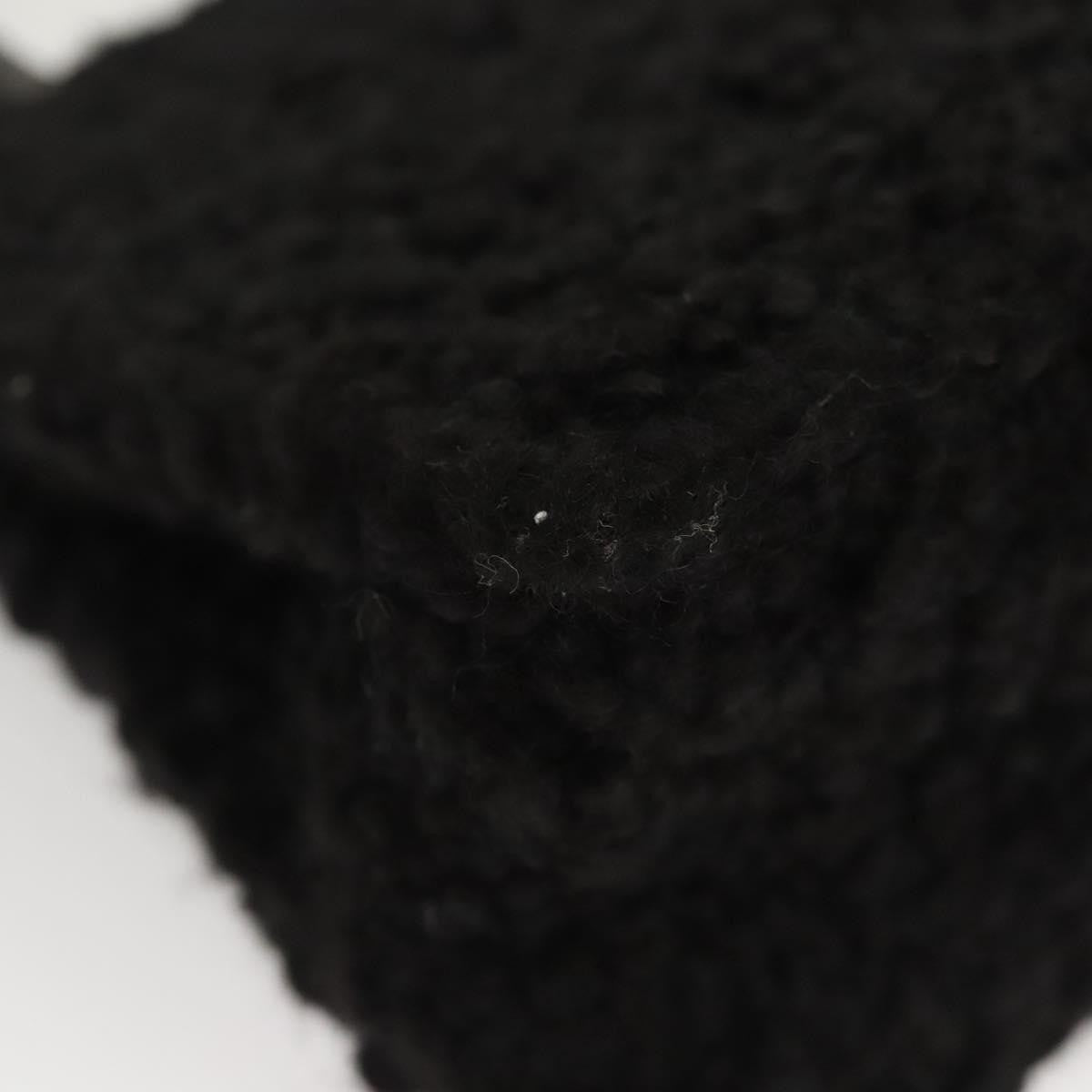 Salvatore Ferragamo Gancini handbag Wool, BLACK, WOOL, Handbag