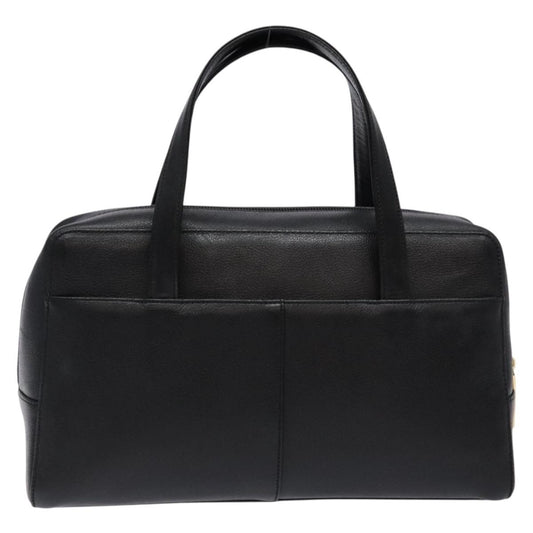 Burberry Vintage Handbag Leather, BLACK, LEATHER, Handbag