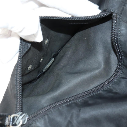 Prada Buckle Messenger Bag Tessuto, BLACK, NYLON, Shoulder bag