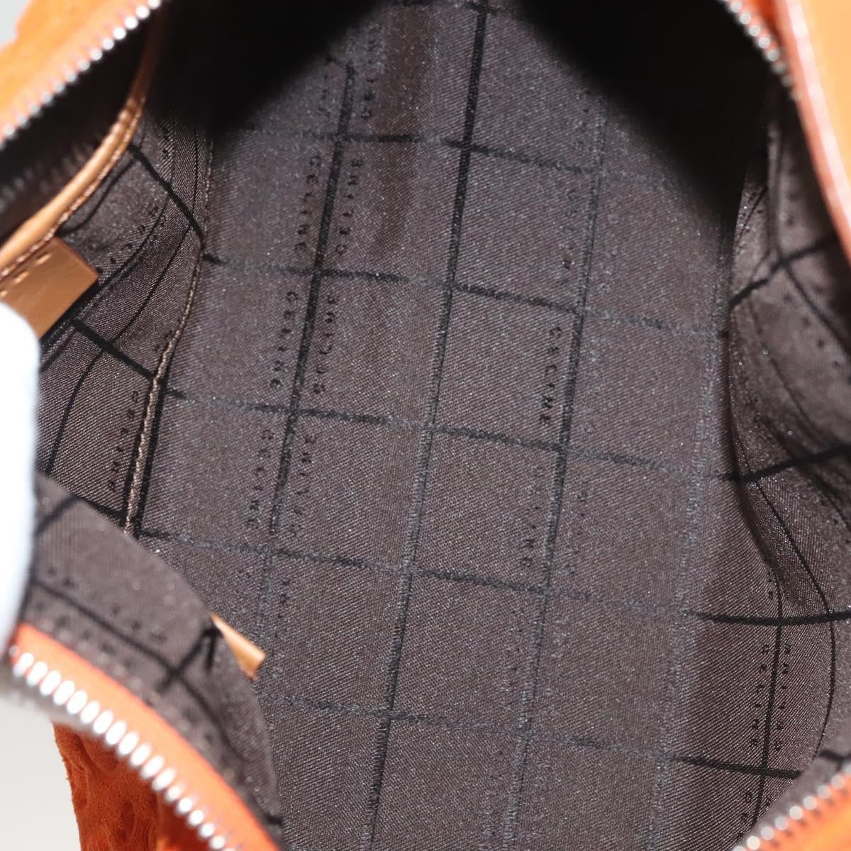 Celine C Macadam Handbag Suede, ORANGE, SUEDE, Handbag
