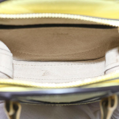 Chloe Pixie Crossbody Bag Leather and Suede, YELLOW, SUEDE, Crossbody bag