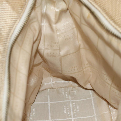 Celine Shoulder Bag Canvas, BEIGE, CANVAS, Shoulder bag