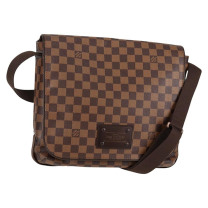 Louis Vuitton Brooklyn Handbag Damier, BROWN, CANVAS, Handbag