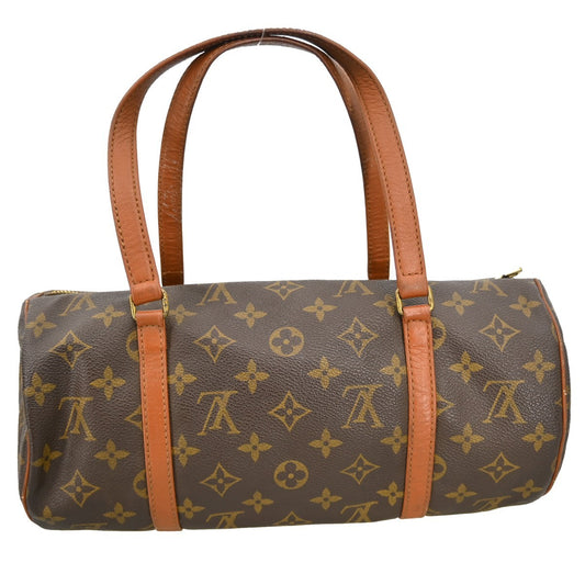 Louis Vuitton Papillon Handbag Monogram Canvas, BROWN, CANVAS, Handbag