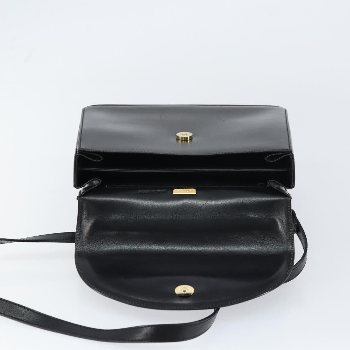 Bally Vintage Handbag Leather, BLACK, LEATHER, Handbag