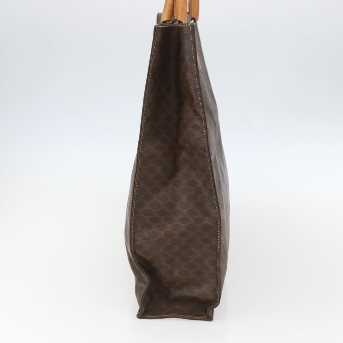 Celine Vintage Macadam Tote bag Canvas, BROWN, CANVAS, Tote bag