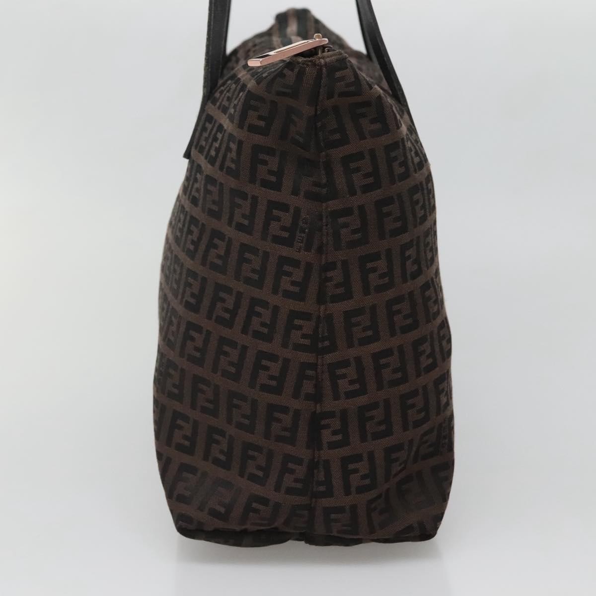 Fendi Roll Tote Zucca Canvas, BROWN, CANVAS, Tote bag