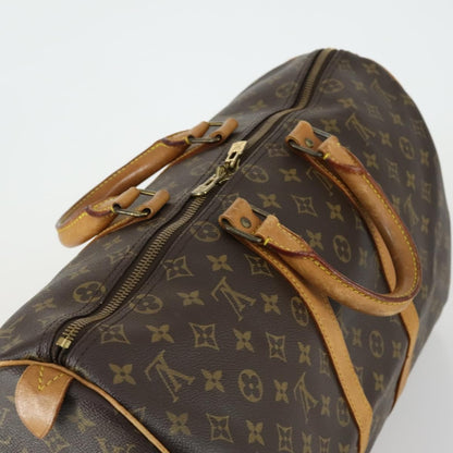 Louis Vuitton Keepall Bag Monogram Canvas, BROWN, CANVAS, Travel bag