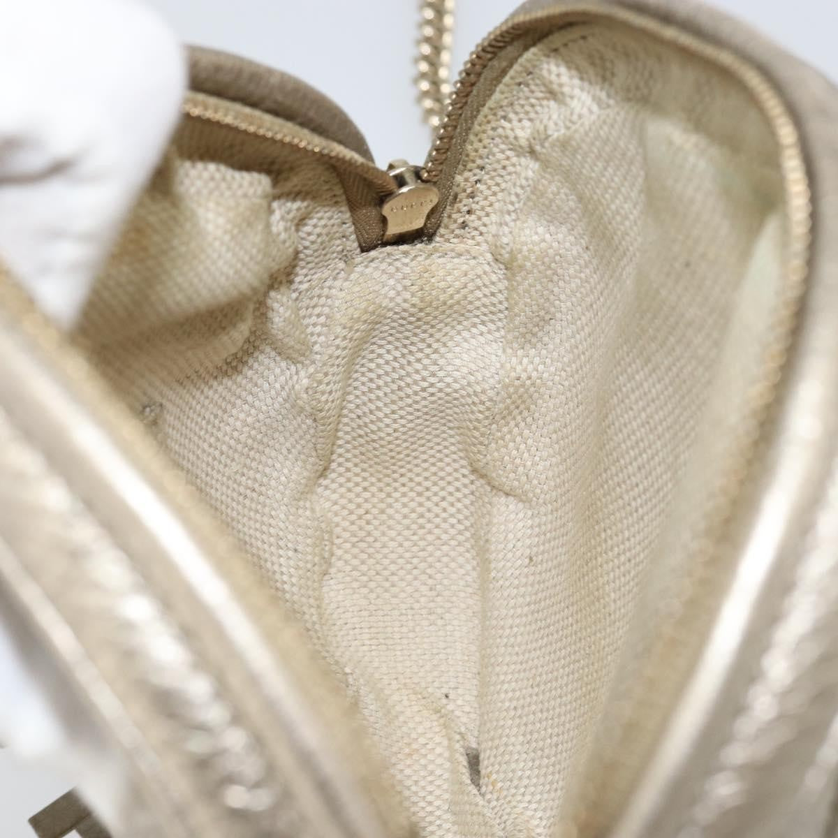 Gucci Soho Chain Bag Leather, GOLD, LEATHER, Shoulder bag