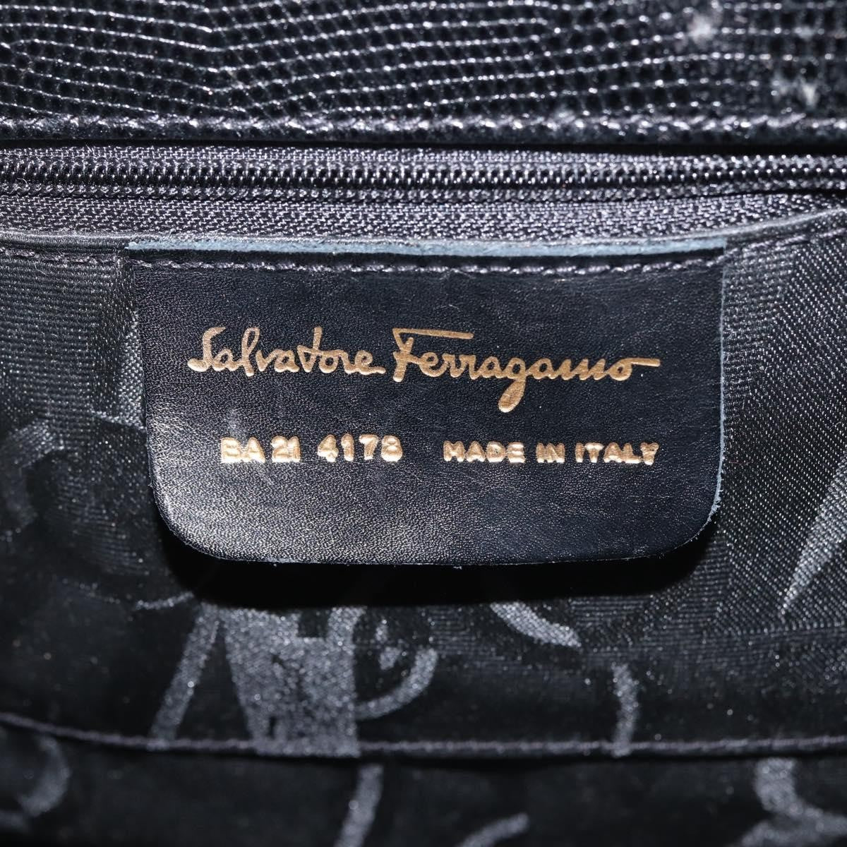 Salvatore Ferragamo Convertible Vara Bow Tote Leather, BLACK, LEATHER, Tote bag