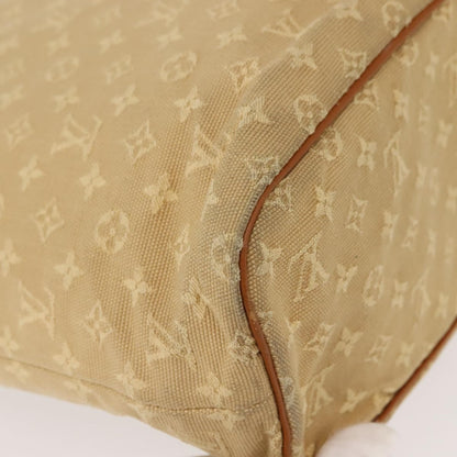 Louis Vuitton Lucille Handbag Mini Lin, BEIGE, CANVAS, Tote bag