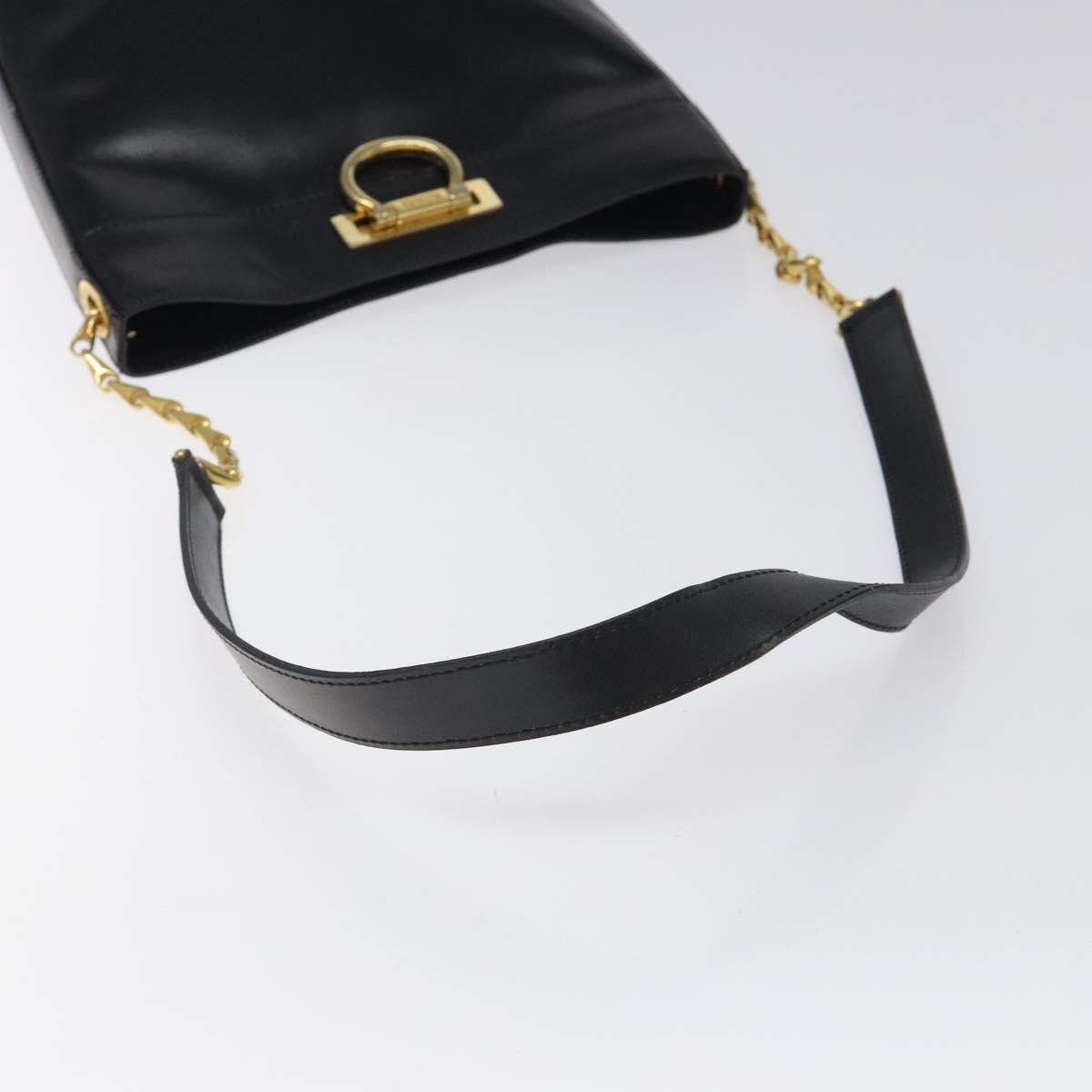 Celine Shoulder Bag Leather, BLACK, LEATHER, Shoulder bag