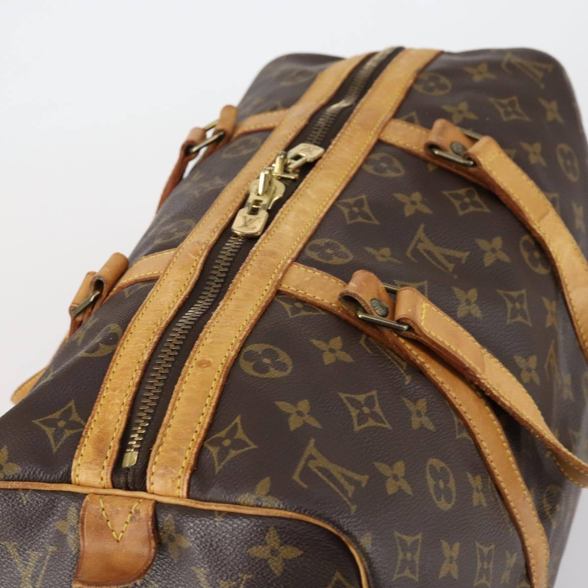 Louis Vuitton Sac Souple Handbag Monogram Canvas, BROWN, CANVAS, Travel bag