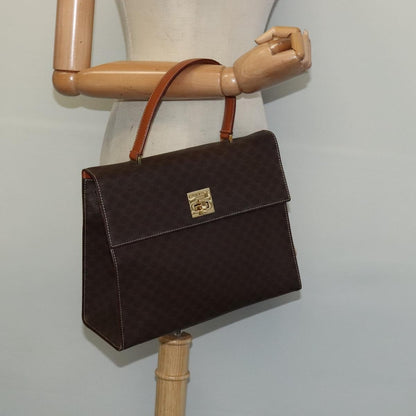 Celine Triomphe vintage handbag Macadam canvas, BROWN, CANVAS, Handbag