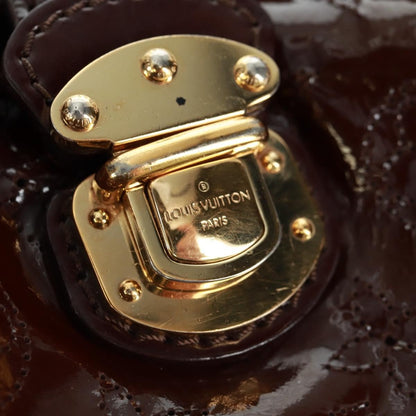 Louis Vuitton L Hobo Surya Leather, BROWN, PATENT_LEATHER, Tote bag