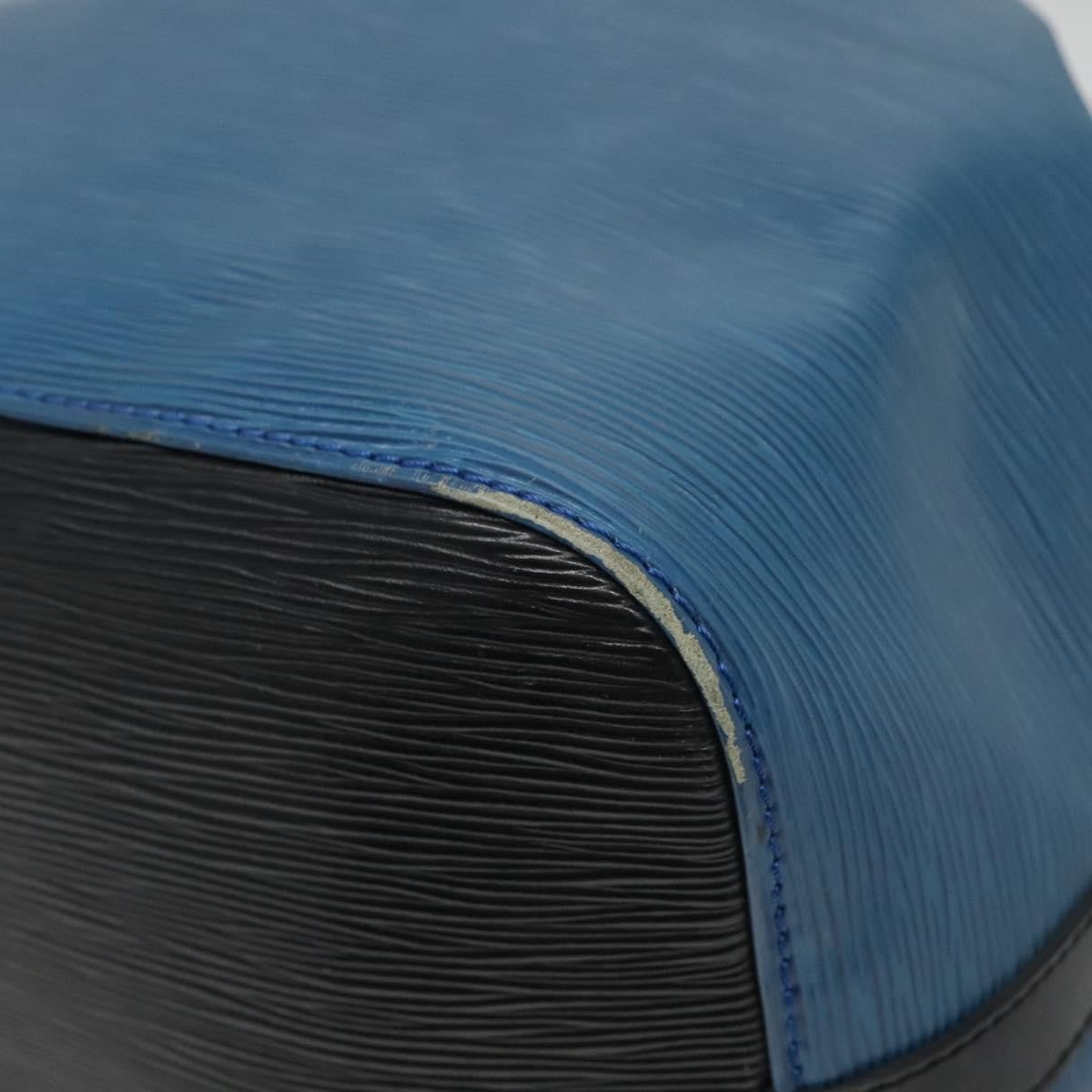 Louis Vuitton Petit Noe Handbag Epi Leather, BLUE, LEATHER, Handbag