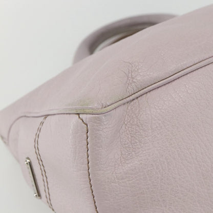 Celine Boogie Satchel Leather, PINK, LEATHER, Handbag