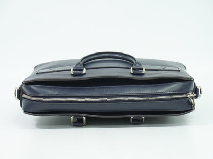 Louis Vuitton Brooks Briefcase Epi Leather, NAVY, LEATHER, Briefcase