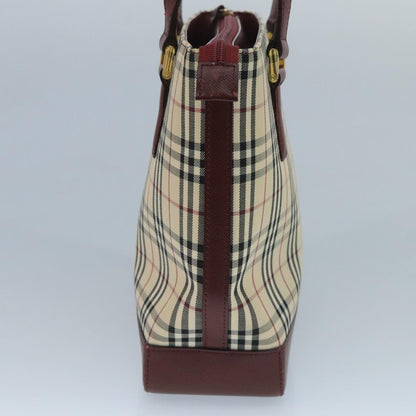 Burberry Nova Check Tote canvas check pattern, BEIGE, CANVAS, Tote bag