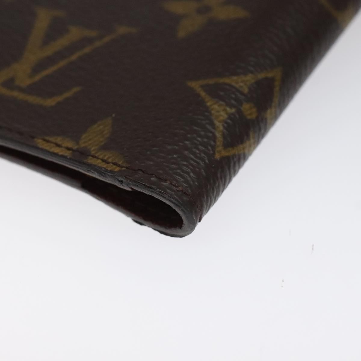 Louis Vuitton Agenda Cover Monogram Canvas, BROWN, CANVAS, Wallets