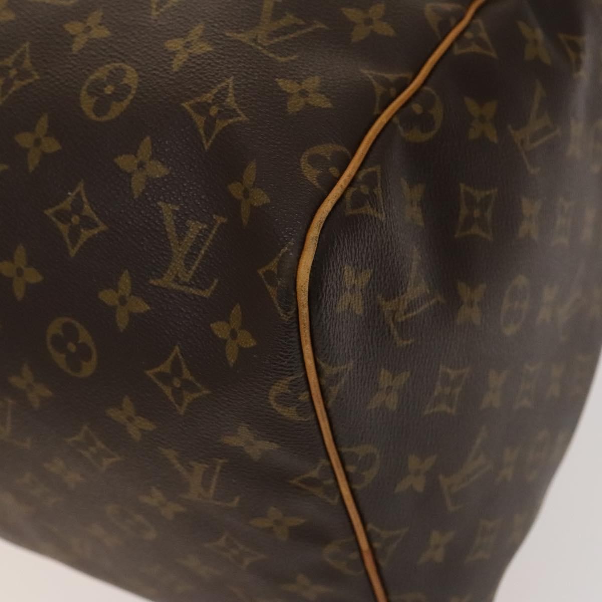 Louis Vuitton Keepall Bag Monogram Canvas, BROWN, CANVAS, Travel bag