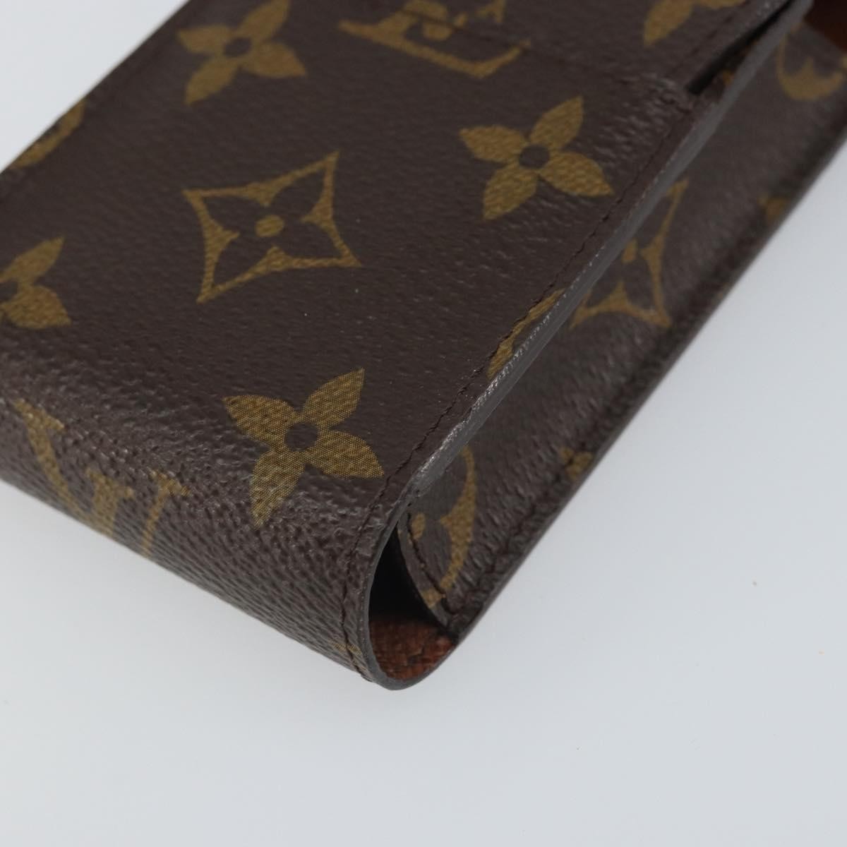 Louis Vuitton Etui Cigarette Case Monogram canvas, BROWN, CANVAS, Wallets