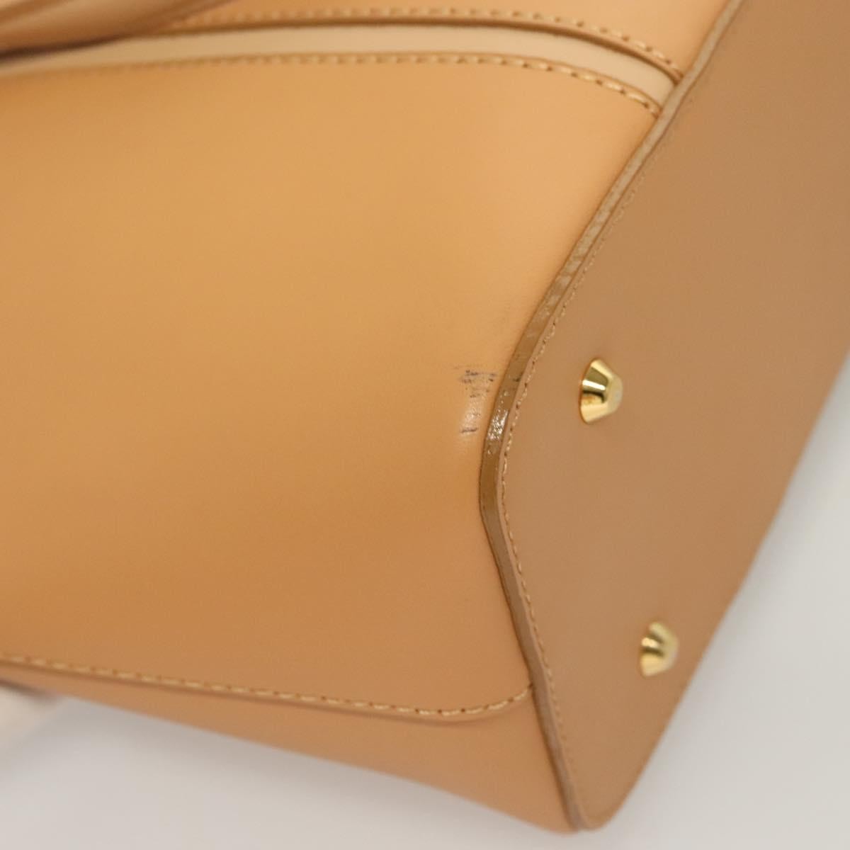 Burberry Handle Tote Leather, BEIGE, LEATHER, Tote bag