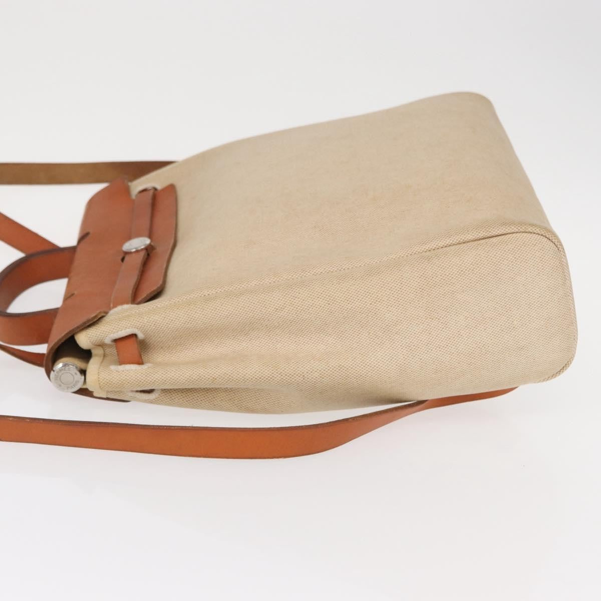 Hermes Herbag A Dos Backpack Toile, BEIGE, CANVAS, Backpack
