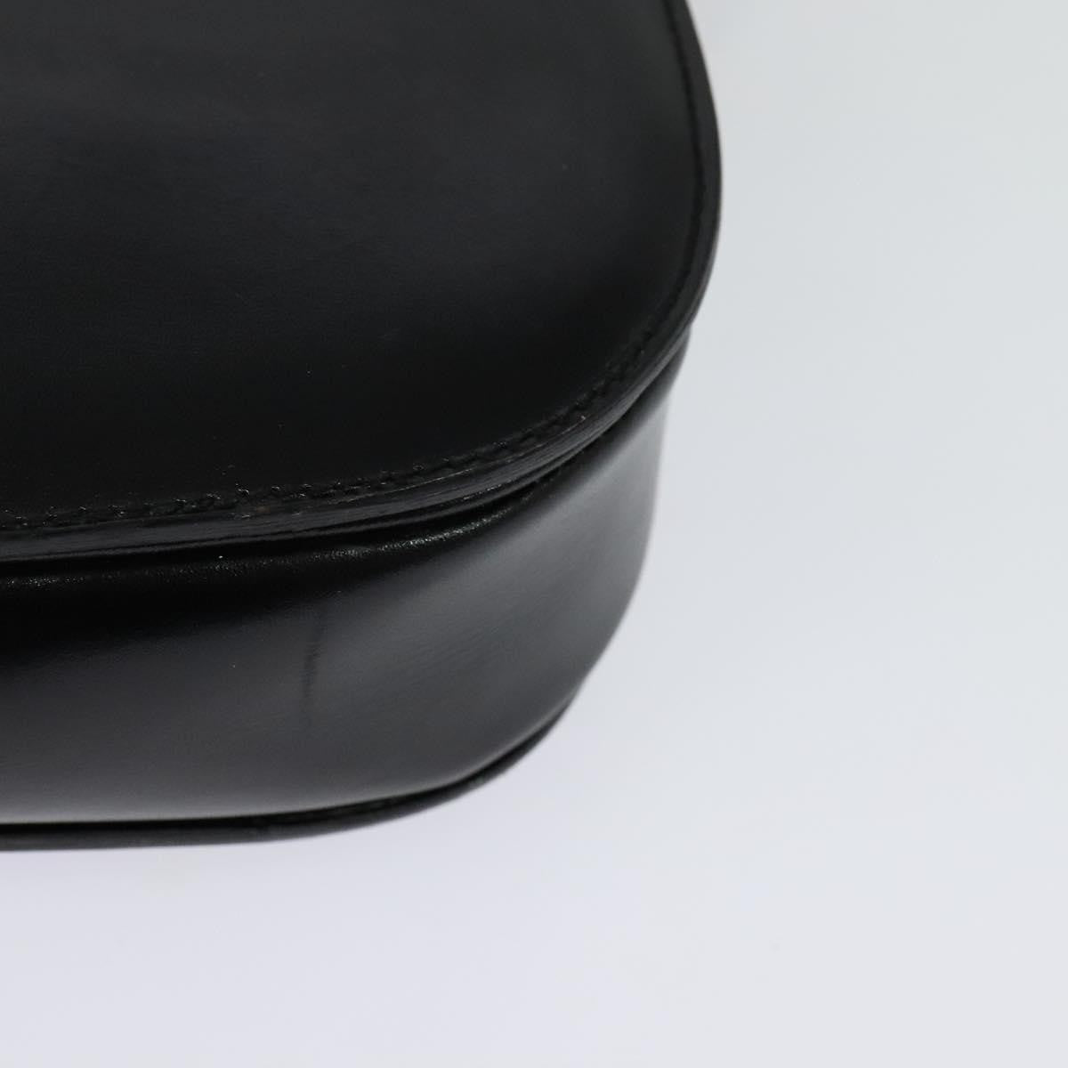 Celine Shoulder Bag Leather, BLACK, LEATHER, Shoulder bag