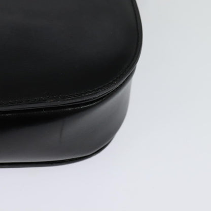 Celine Shoulder Bag Leather, BLACK, LEATHER, Shoulder bag