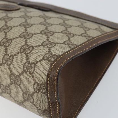 Gucci GG Supreme Clutch bag PVC, BEIGE, PVC, Clutche & pouche