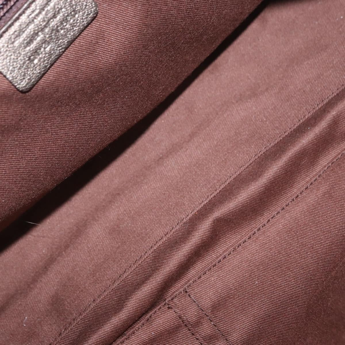 Salvatore Ferragamo Gancini Buckle Shoulder Bag Leather, GOLD, LEATHER, Handbag