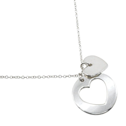 Tiffany & Co. Heart stencil Necklace Silver 925, SILVER, SILVER, Necklace