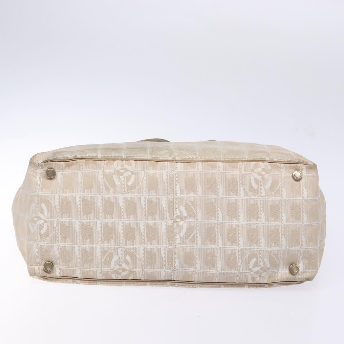 Chanel Travel Line Tote Nylon, BEIGE, NYLON, Tote bag