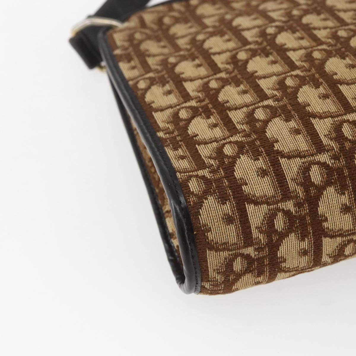 Christian Dior Vintage CD trotter Shoulder bag Canvas, BEIGE, CANVAS, Shoulder bag