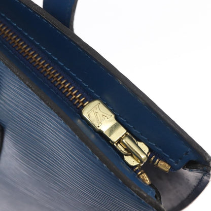 Louis Vuitton Saint Jacques Handbag Epi Leather, BLUE, LEATHER, Shoulder bag