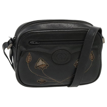 Gucci Vintage Shoulder Bag Leather, BLACK, LEATHER, Shoulder bag