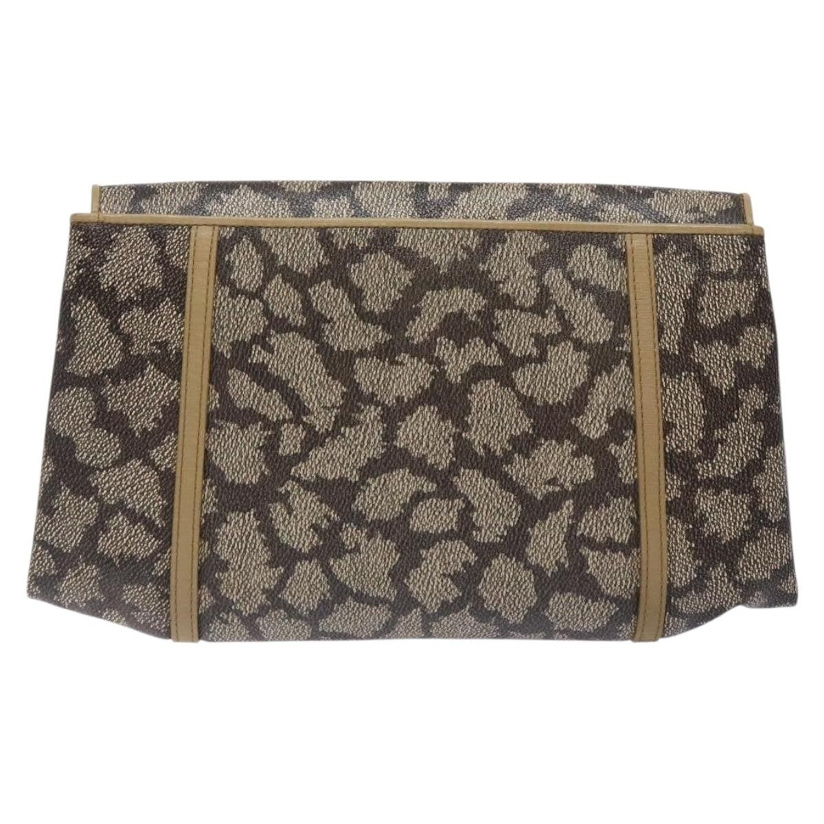 Saint Laurent Vintage Clutch PVC, BEIGE, PVC, Clutche & pouche