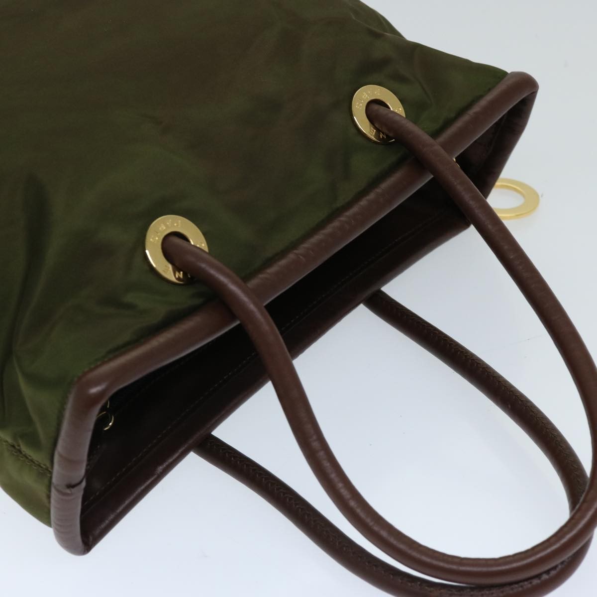 Celine Vintage Macadam Handbag Macadam, KHAKI, NYLON, Handbag