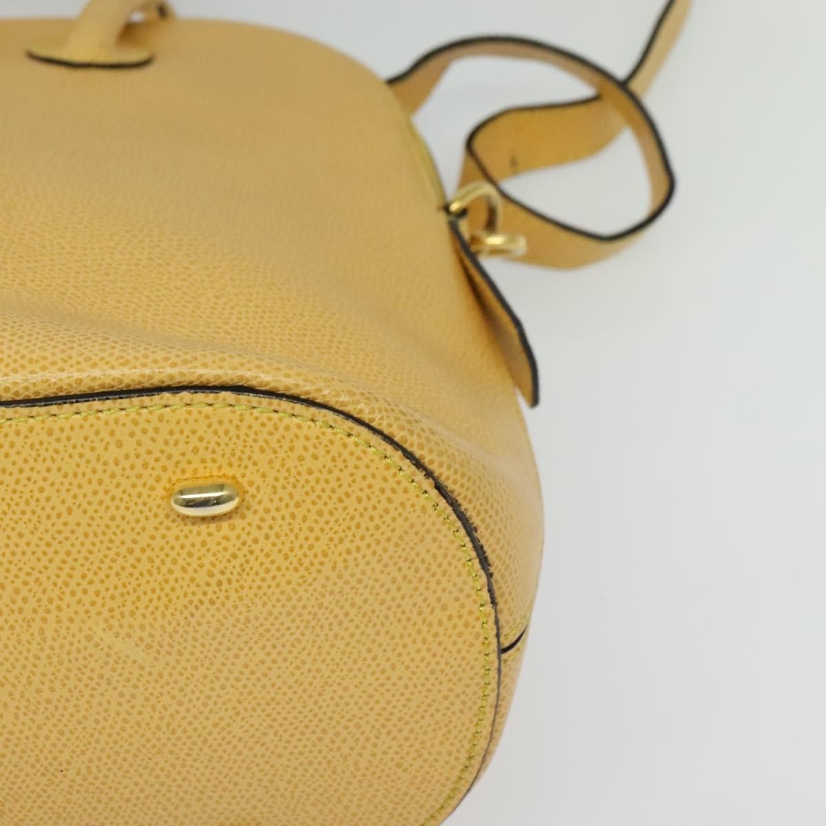 Celine Handbag Leather, YELLOW, LEATHER, Handbag