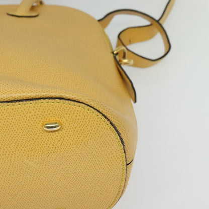 Celine Handbag Leather, YELLOW, LEATHER, Handbag