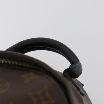 Louis Vuitton Palm Springs Backpack Monogram Canvas, BROWN, CANVAS, Backpack